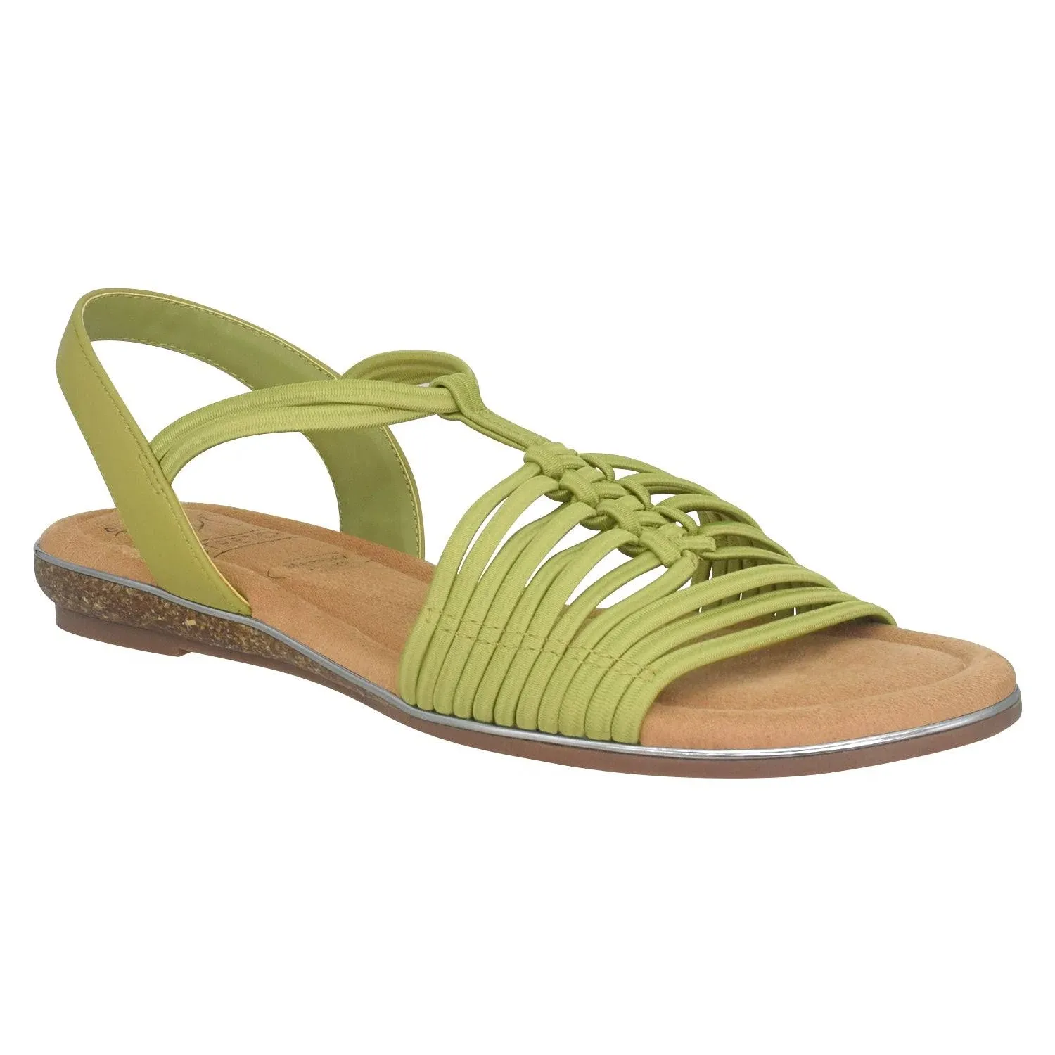 Impo Women's Barella Stretch Flat Sandals - Kiwi - Size 6M