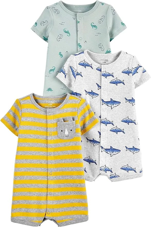 Simple Joys by Carter's Baby 3-Pack Snap-up Rompers