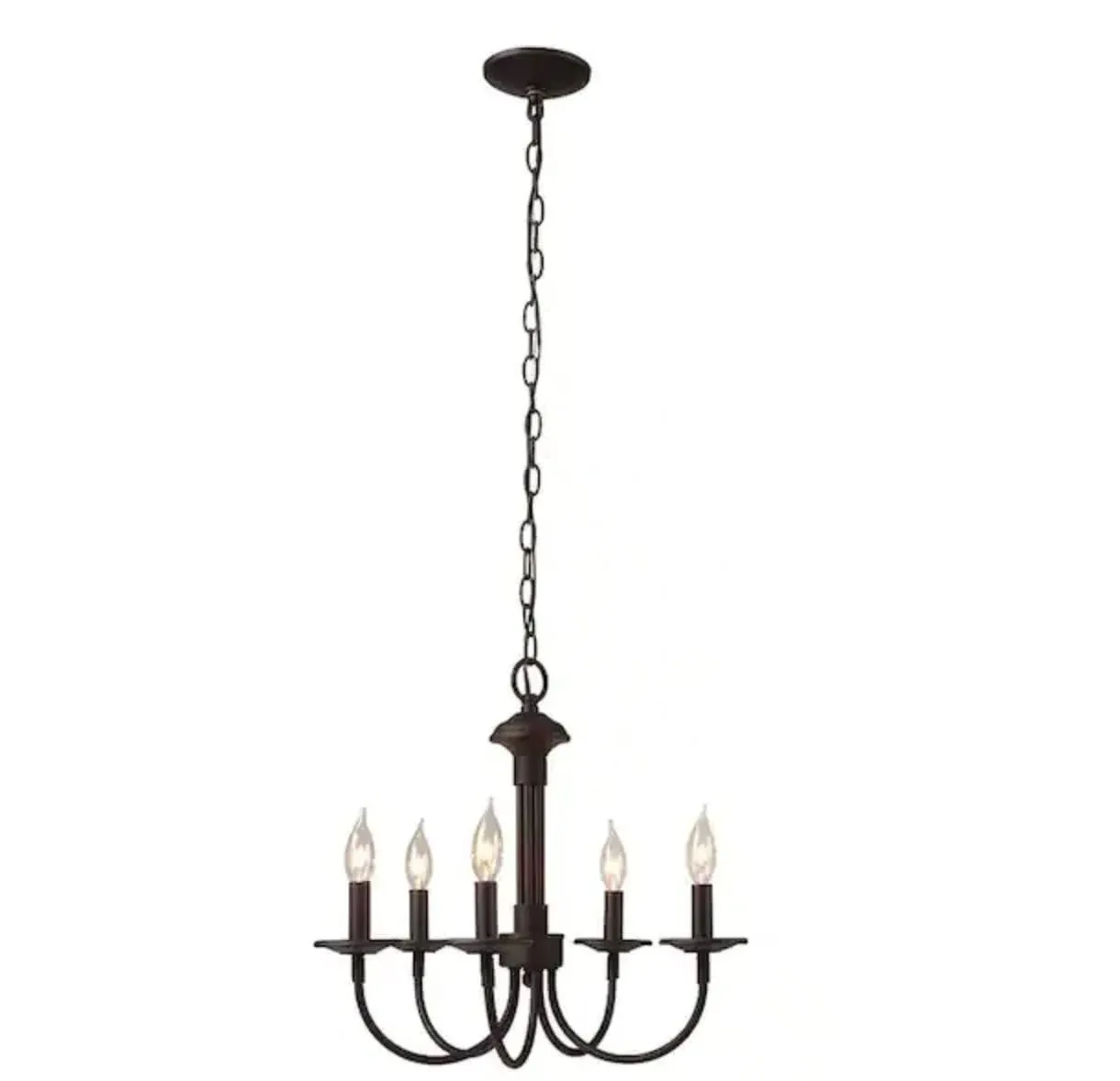 5-Light Oil Rubbed Bronze Chandelier