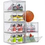 adamsbargainshop Thicken & Sturdy Clear Shoe Storage Organizer