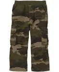 The Children's Place Baby and Toddler Boys Uniform Pull On Cargo Pants - Olive Camo