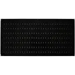 16in x 32in Horizontal Black Metal Pegboard Tool Board Panel