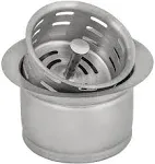 Ruvati Extended Garbage Disposal Flange with Deep Basket Strainer - Gunmetal Black Stainless Steel - RVA1049BL