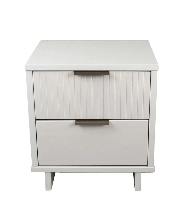 Manhattan Comfort 2.0 Granville Modern 2 Drawer Nightstand - Dark Grey