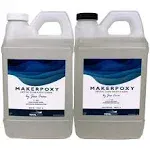 TotalBoat MakerPoxy Crystal Clear Artists Resin by Jess Crow 1 Gallon Kit for Epoxy Art