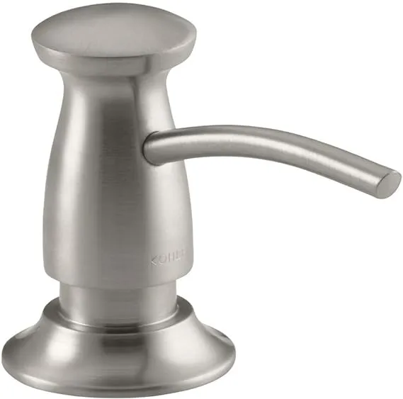 Kohler K-1893-C-VS Transitional Design Soap/Lotion Dispenser, Vibrant Stainless