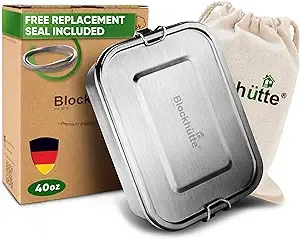 Blockhütte Stainless Steel Lunch Box Leak-proof and Airtight for Kids and Adults 40oz