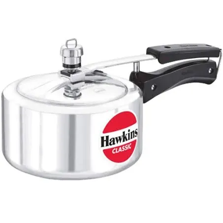 Hawkins ICL2T Classic Aluminum Pressure Cooker 2 Liter Tall Induction Friendly