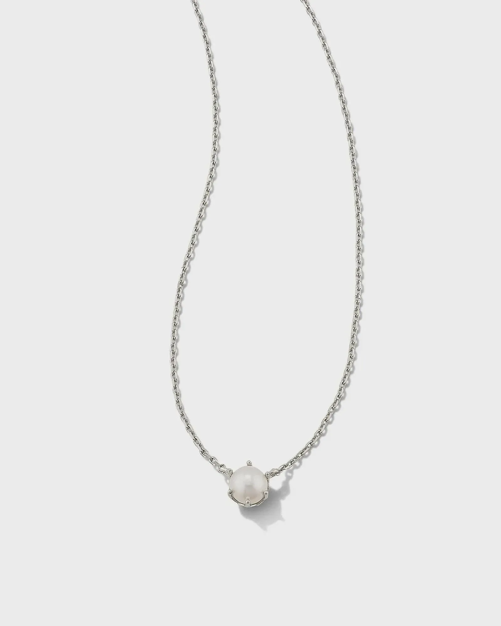 Kendra Scott Ashton Pearl Pendant Necklace - Silver