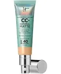 IT Cosmetics - CC+ CREAM NATURAL MATTE FOUNDATION WITH SPF 40 - Color : Light Medium Warm - 1.0 PCE