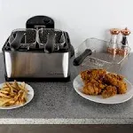 Classic Cuisine - 4.2qt Deep Fryer - Black/Silver