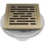 Delta DT062412 4" Tile-In Square Shower Drain - Champagne Bronze