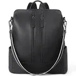 CLUCI Leather Backpack Purse for Women Convertible Large Travel Ladies Designer Fashion Casual Shoulder Bag