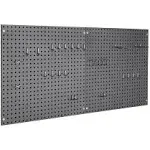 UltraHD 2-Piece Pegboard Set w/ 23 Piece Hook Assortment Graphite