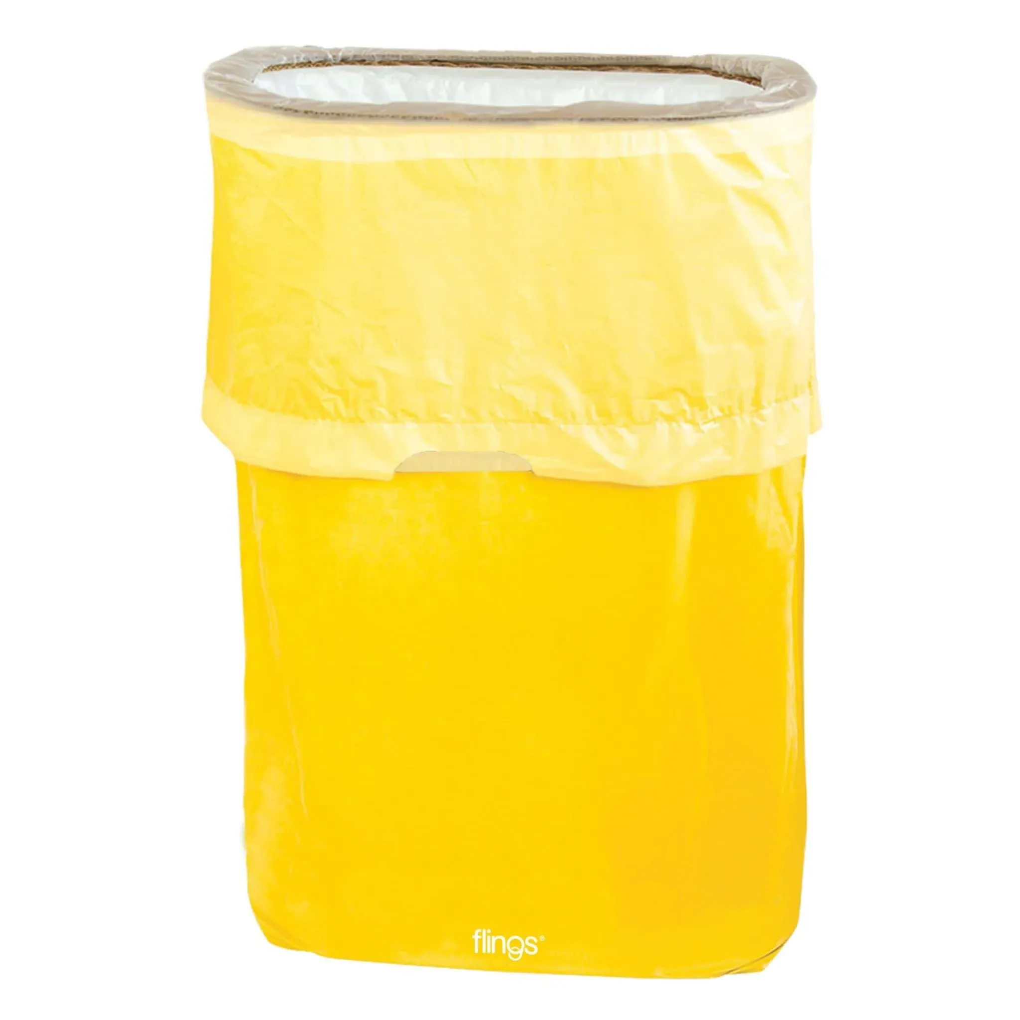 Flings Pop-Up Trash Bin - Gold