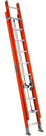 Louisville Ladder 32-foot Fiberglass Extension Ladder, 300-Pound Load Capacity, Type IA, FE3232