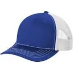 Port Authority YC112 Youth Snapback Trucker Cap - Patriot Blue/White