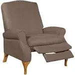 BrylaneHome 350 lbs. Weight Capacity Faux Suede Recliner - Beige