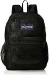 Eco Mesh Backpack Black, 17” X 12.5” X 6” - Semi-Transpare<wbr/>nt Bookbag for Adults