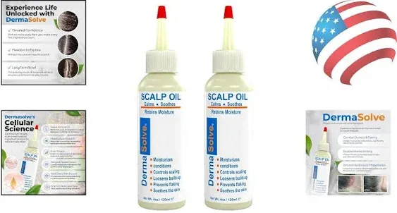 Scalp Oil - Dermatitis, Dandruff Relief - Itch-Free, Soothing Formula - 4 oz