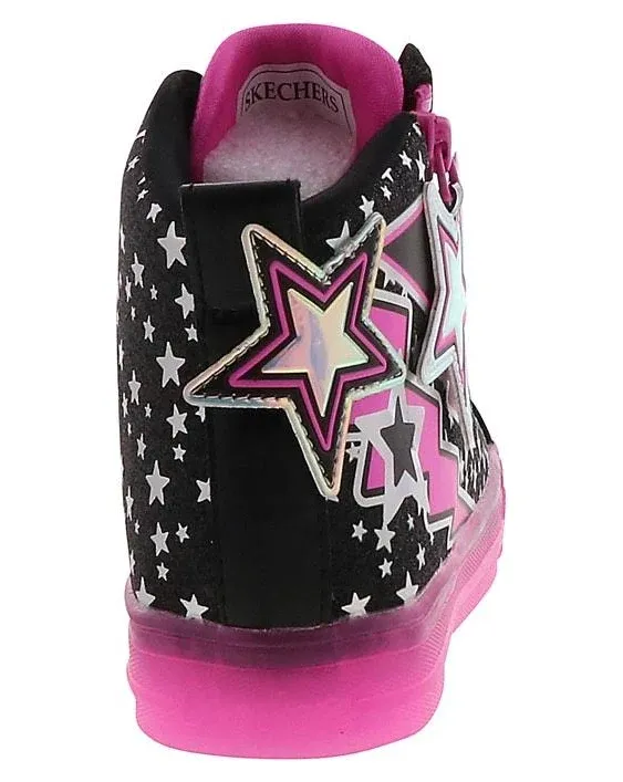 Skechers Girl's Shuffle Brights Electric Star Sneaker