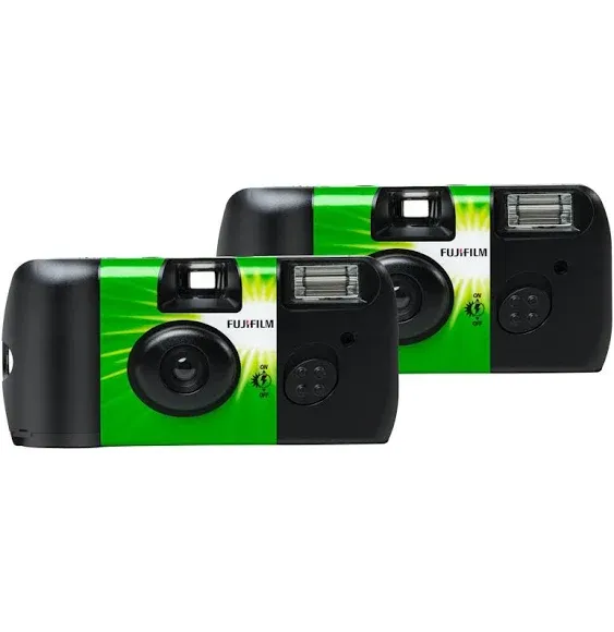 FUJIFILM QuickSnap Flash 400 Single-Use Camera with Flash (2 Pack)