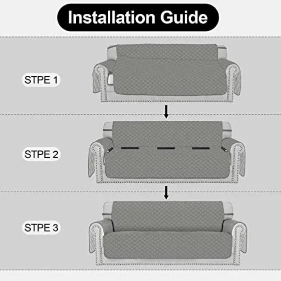 Swanna Thicker Clear Heavy-Duty Waterproof Sofa/Couch Cover