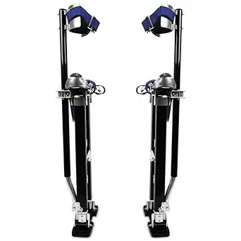 Drywall Stilts 24"-40"Height Adjustable，Aluminum Tool Stilts Suitable for Painting Walls, Pruning Branches, Cleaning,Performing Arts Activities.(Black)