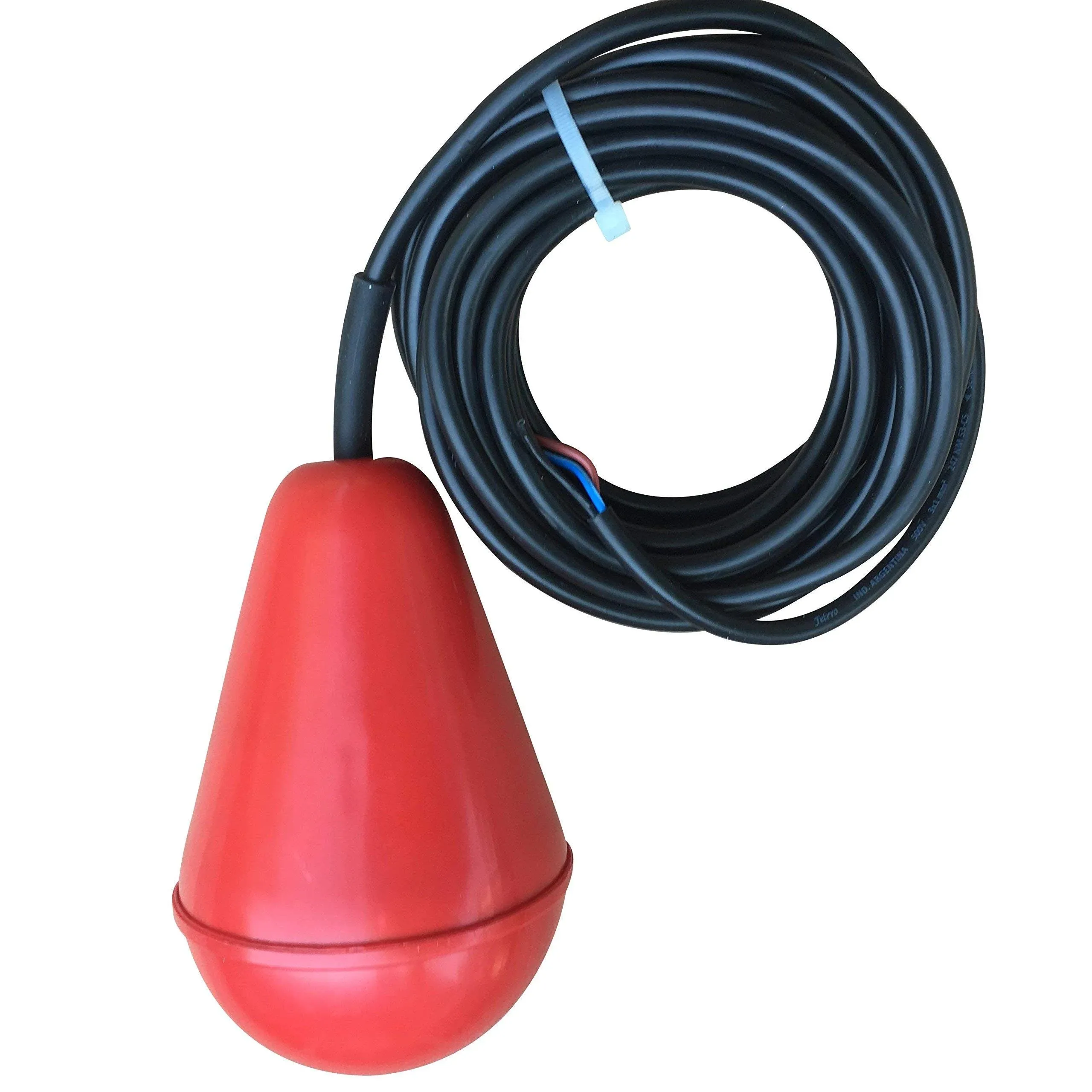 Sludge Boss Septic Float Switch, Heavy-Duty Sewage Pump Switch for Viscous Liquids and Suspended Solids in Wastewater, Mercury-Free Self-Orienting Tank Float for Septic Pumps to 1/2 HP (20 Ft Cable)