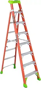 Featherlite 8 ft. Fibreglass Step Ladder with 300 lbs. Load Capacity Type IA Duty Rating