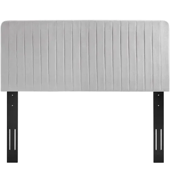 Milenna Channel Tufted Performance Velvet Twin Headboard