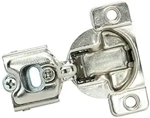 25 Pack Rok Hardware Grass TEC 864 108 Degree 1/4" (6.35mm) Overlay SELF Close Screw-On Compact Cabinet Hinge 04396-15 3-Way Adjustment, G04396-15