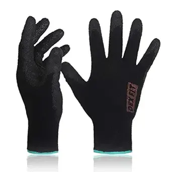 Warm Fleece Work Gloves NR450, Comfort Spandex Stretch Fit, Power Grip, M 