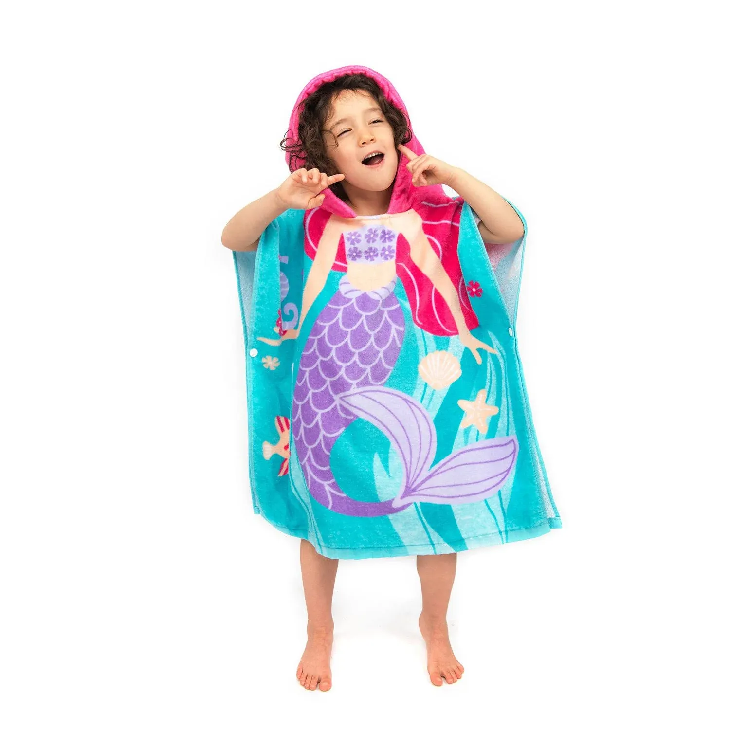 Florica Toddler Hooded Beach Towel Coverup Cape