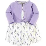 Touched by Nature Baby Girl Organic Cotton Dress and Cardigan Set