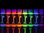 Midnight Glo UV Paint Acrylic Black Light Reactive Bright Neon Colors Set of 8 B