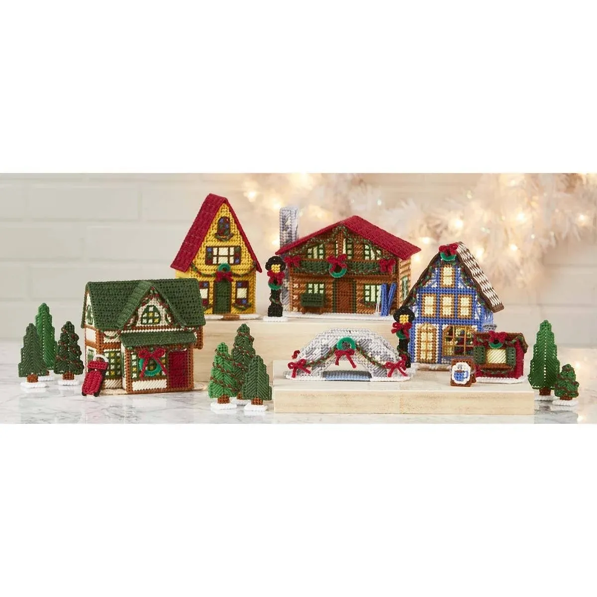 Herrschners Christmas Village Plastic Canvas Kit