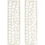 Silver Aluminum Modern Abstract Rectangle Wall Décor Set