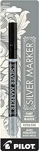 PILOT 41600 Silver Metallic Extra Fine Point Marker Pen