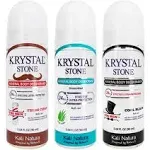 Krystal Stone Men's Deodorant Roll On Potassium Alum Essential Oil Blends