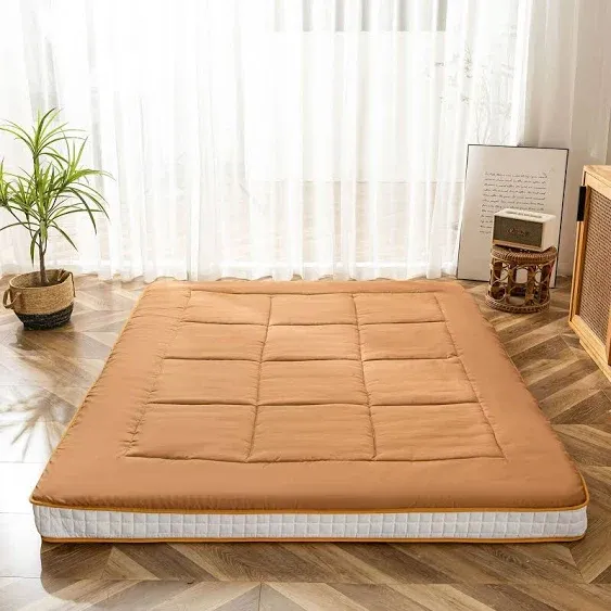 MAXYOYO Padded Japanese Floor Mattress Quilted Bed Mattress Topper  | eBay