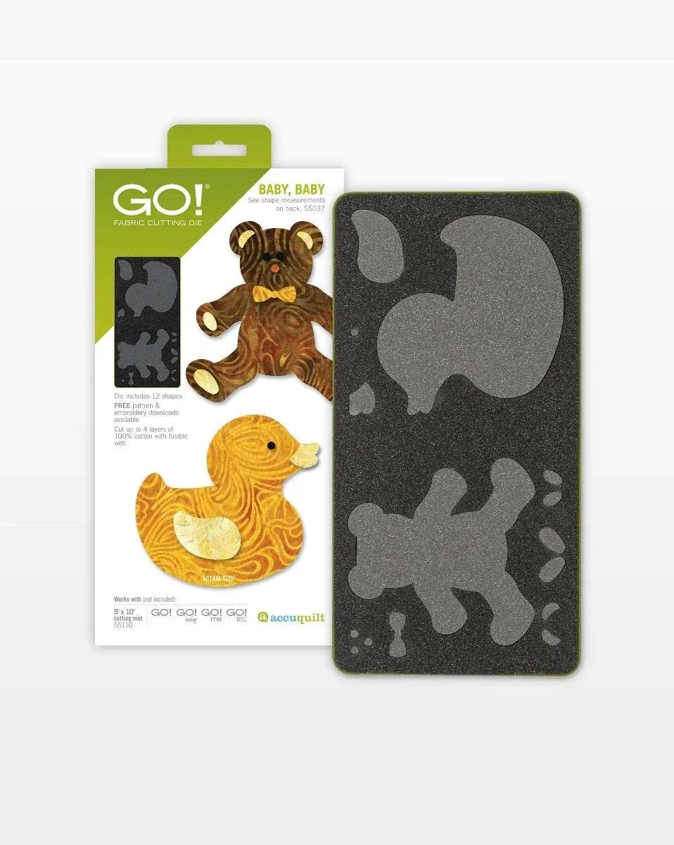 AccuQuilt Go! Fabric Cutting Die ~ 55037 ~ Baby, Baby (New)