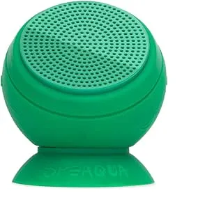 Speaqua – Bluetooth Speaker-Waterproof, Durable w/Built-in Storage (2,000 Songs) - Wireless Dual Bluetooth Speaker Pairing – Portable Bluetooth Speaker - Barnacle Pro Outdoor Speaker - Galápagos Green