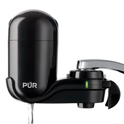 PUR Faucet Mount Water Filtration System, Vertical, Black, FM-2000B