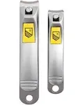 Nail Clippers Set - 2 Pack Stainless Steel Ingrown Toenail &amp; Thick Nail Clippers