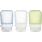 Humangear GoToob+ 1.7 oz - 3 Pack (Clear/Green/Blue)