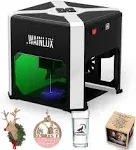 Laser Engraver WAINLUX K6 Pro, High accuracy Laser Engraving Machine, Portable Mini Laser Cutter Engraving Tool support Win/OS/Mobile Connection for DIY Art, Logo Design(Engraving area 80x80mm）