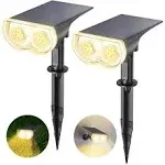 Starray Solar Outdoor Lights Ip67 Waterproof Solar Landscape Spotlights 16 Leds 