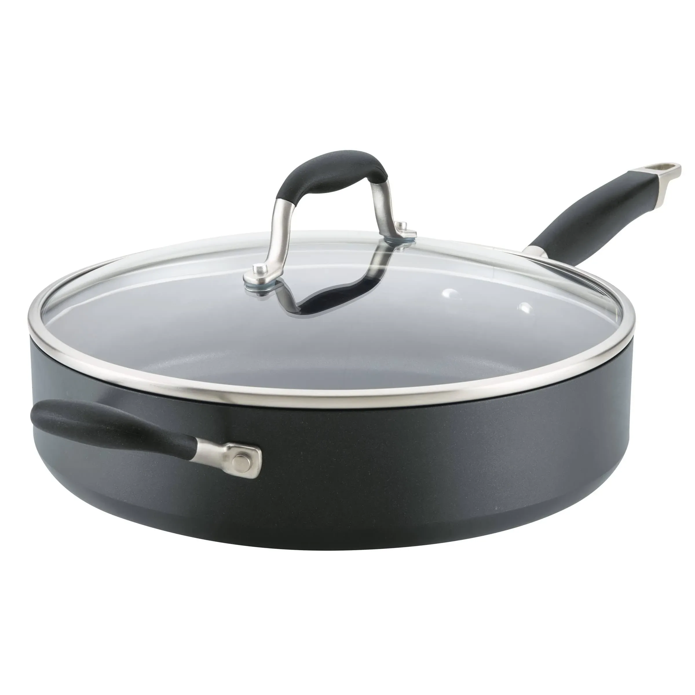 Anolon Advanced Home Hard-Anodized Nonstick 5-Qt. Saute Pan with Helper Handle - Bronze