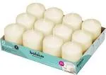 BOLSIUS Set of 12 Ivory Pillar Candles - 2.25-x3-inch Unscented Candle Set - ...